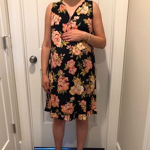 Loft Maternity Floral Dress